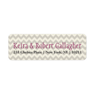 Chevron Return Address Labels