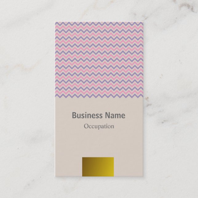 Chevron Soft Business Card (Front)