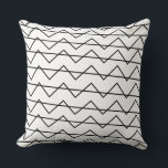Chevron Stripe Black and White Geometric Pattern Cushion<br><div class="desc">Chevron Stripe Black and White Geometric Pattern Throw Pillow designed by Nisha Prabhu CuteHomeGifts is a perfect gift to decorate your home, living room, bedroom, sofa, couch, chair, outdoor / indoor. Ideal gift for friends and families, wife and husband, newly married couple. Features a pattern of black and white chevron...</div>
