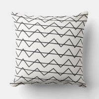 Chevron Stripe Black and White Geometric Pattern