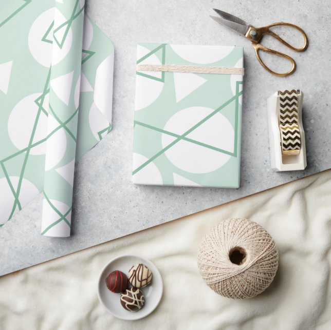 Chevron Stripe Geometric  Wrapping Paper (Crafts)