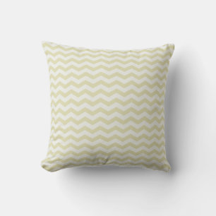 Chevron Stripe Tan and White American MOJO Pillow