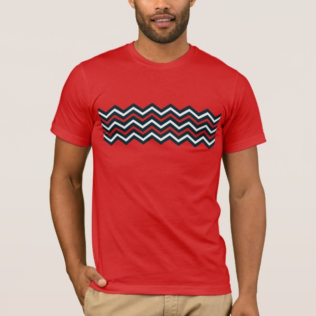 Chevron stripes design T-Shirt (Front)