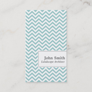 Chevron Stripes Landscape Architect Business Card
