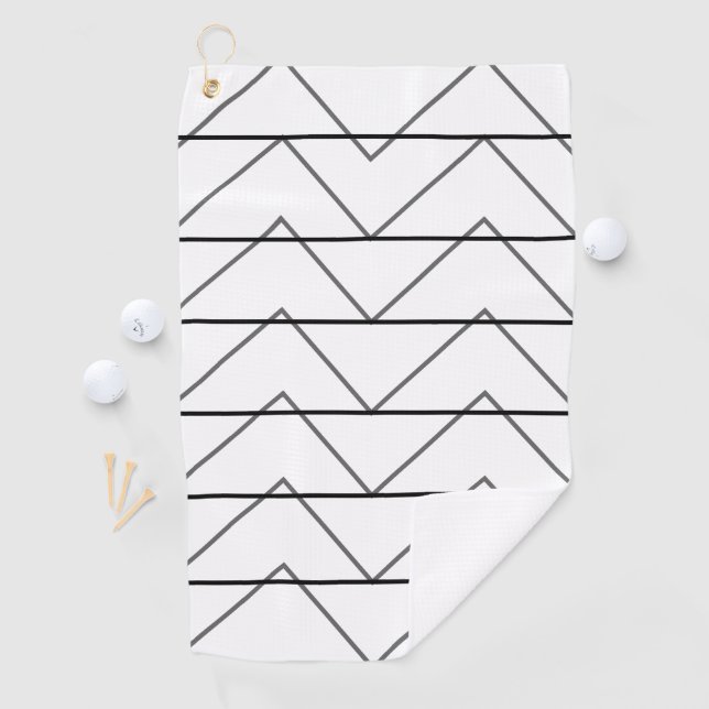 Chevron Stripes Pattern Golf Towel (InSitu)