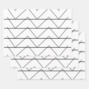 Chevron Stripes Wrapping Paper Sheet