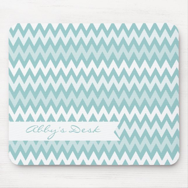 Chevron Tri-tone Pattern Mouse Mat (Front)