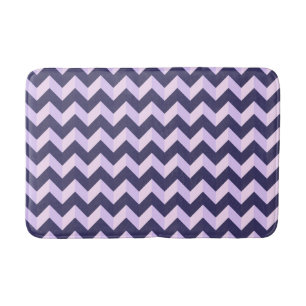 Chevron Violet Bath Mat