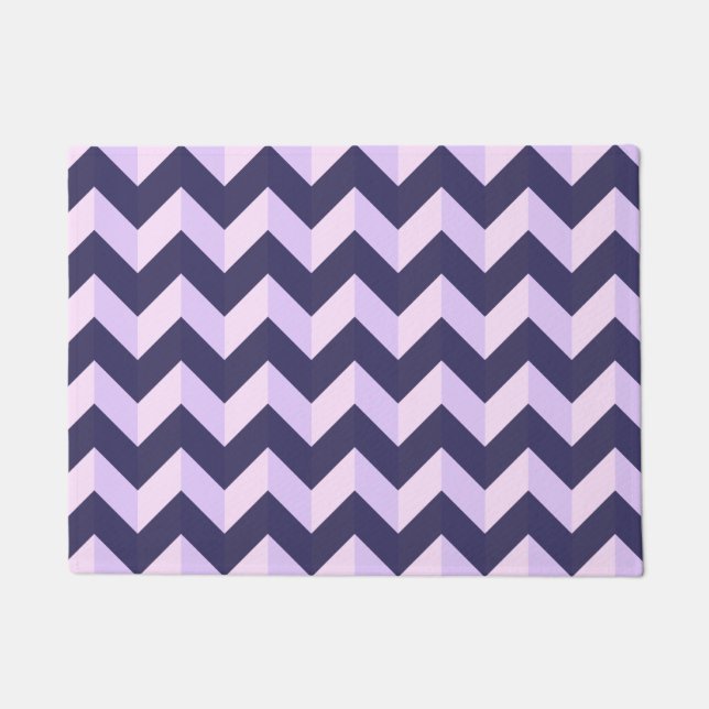 Chevron Violet Doormat (Front)