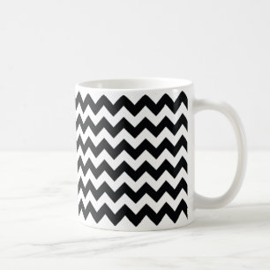 Chevron Zig Zag Black/White Mug