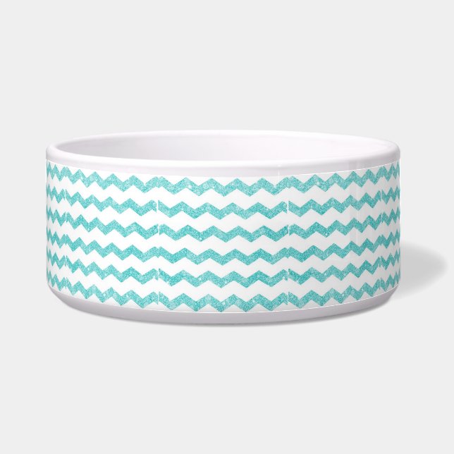 chevron,zigzag,glitter,turquoise,trendy,girly,chic (Front)