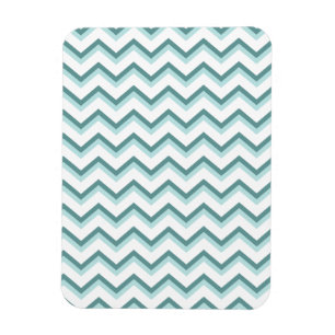 Chevron ZigZag Pattern in Mint Green Magnet