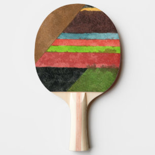 "Chevrons" Abstract Design Ping Pong Paddle