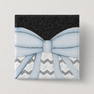 Chevrons Pattern Shower Party Office Destiny 15 Cm Square Badge