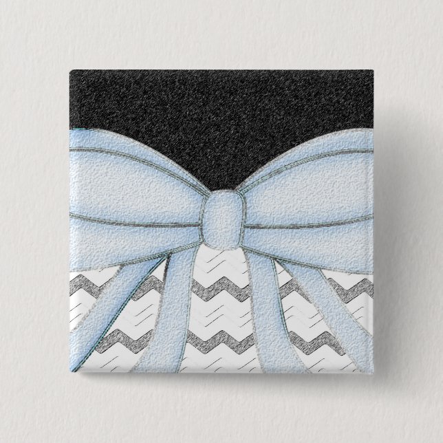 Chevrons Pattern Shower Party Office Destiny 15 Cm Square Badge (Front)