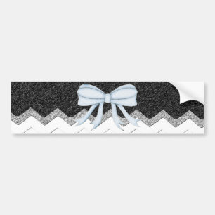Chevrons Pattern Shower Party Office Destiny Bumper Sticker