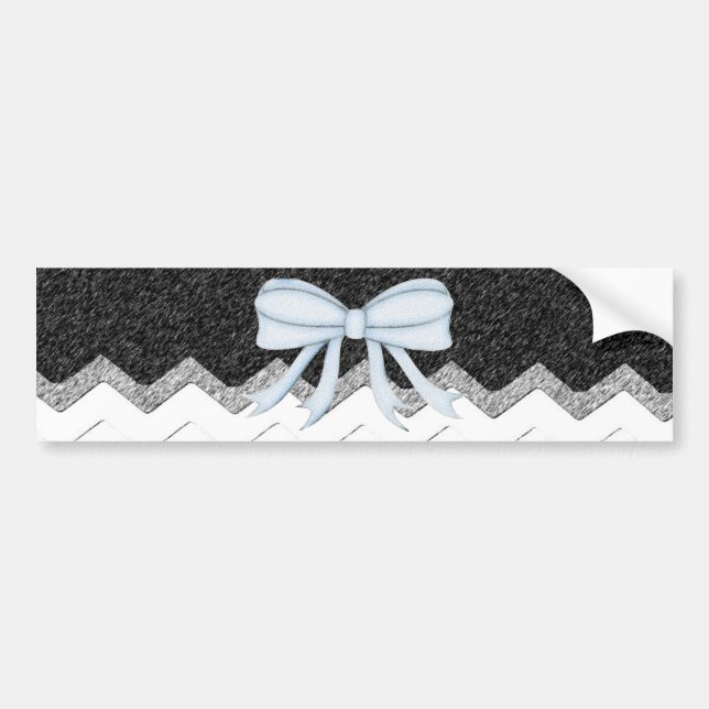Chevrons Pattern Shower Party Office Destiny Bumper Sticker (Front)