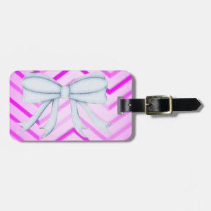 Chevrons Pattern Shower Party Office Destiny Luggage Tag