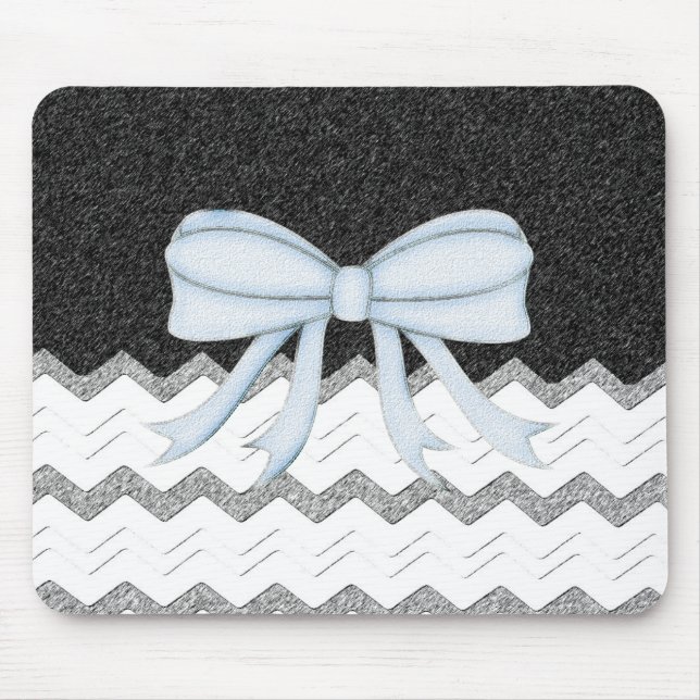 Chevrons Pattern Shower Party Office Destiny Mouse Mat (Front)