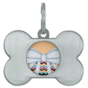 Chevrons Pattern Shower Party Office Destiny Pet Name Tag
