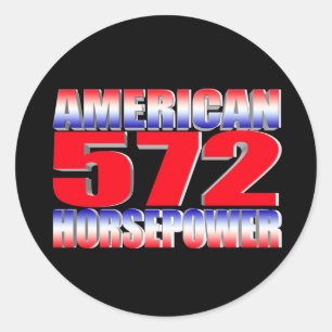 Chevy 572 Big Block Classic Round Sticker