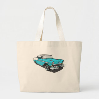 Chevy Bel Air - Blue Large Tote Bag