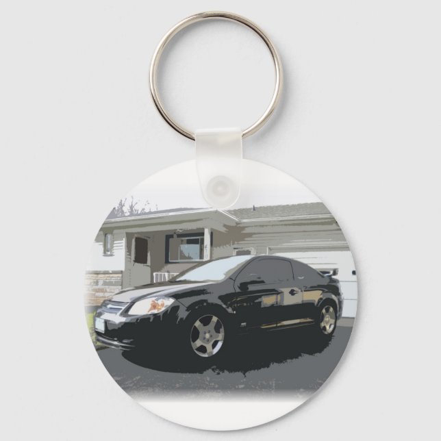 Chevy Cobalt SS supercharged Artwork key chain (Front)