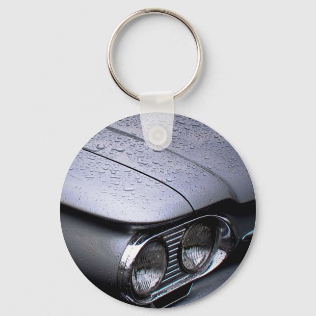 Chevy Corvair button Key Ring (Front)