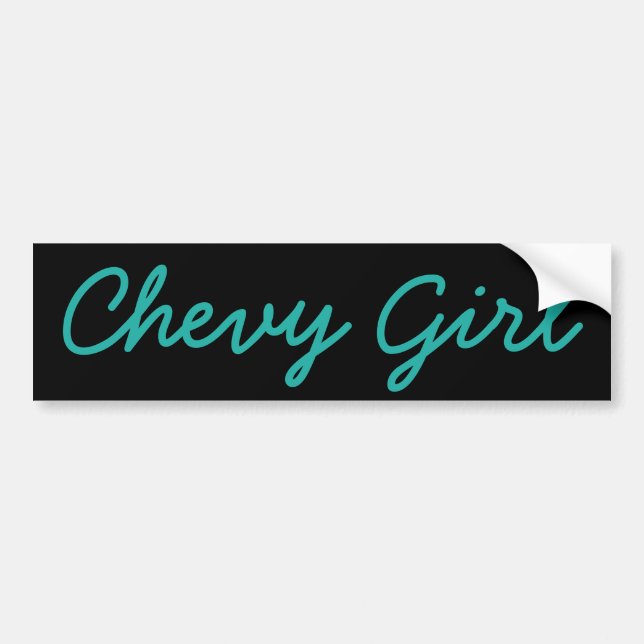 Chevy Girl Bumper Sticker (Front)