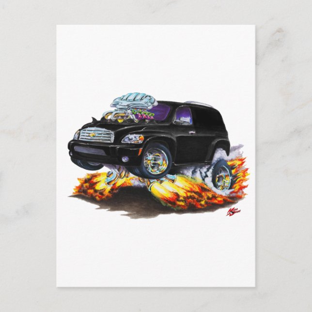 Chevy HHR Black Panel Truck Postcard (Front)