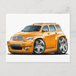 Chevy HHR Orange Truck Postcard
