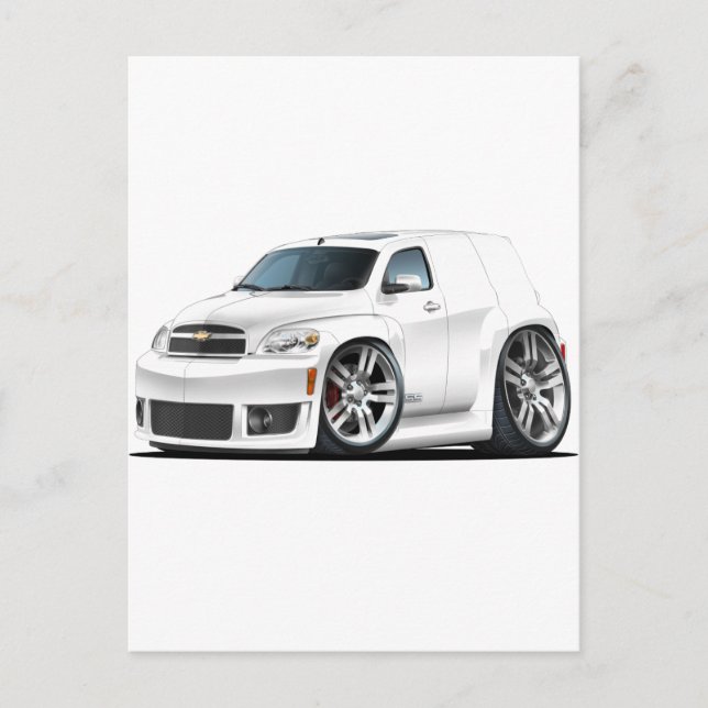 Chevy HHR SS White Panel Truck Postcard (Front)