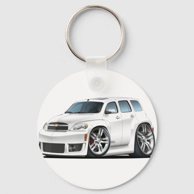 Chevy HHR SS White Truck Key Ring (Front)