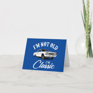Chevy Impala Classic Car   Holiday Card