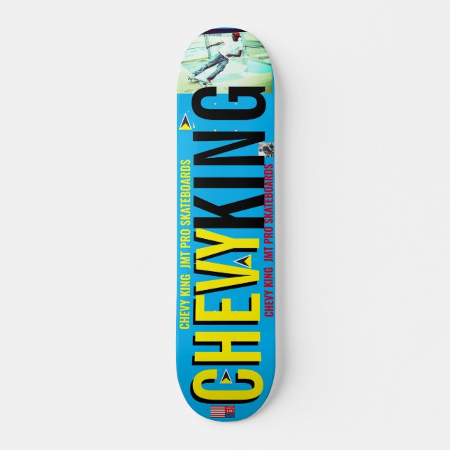 CHEVY KING   JMT OFFICIAL 7 3/4" Skateboard Deck (Front)