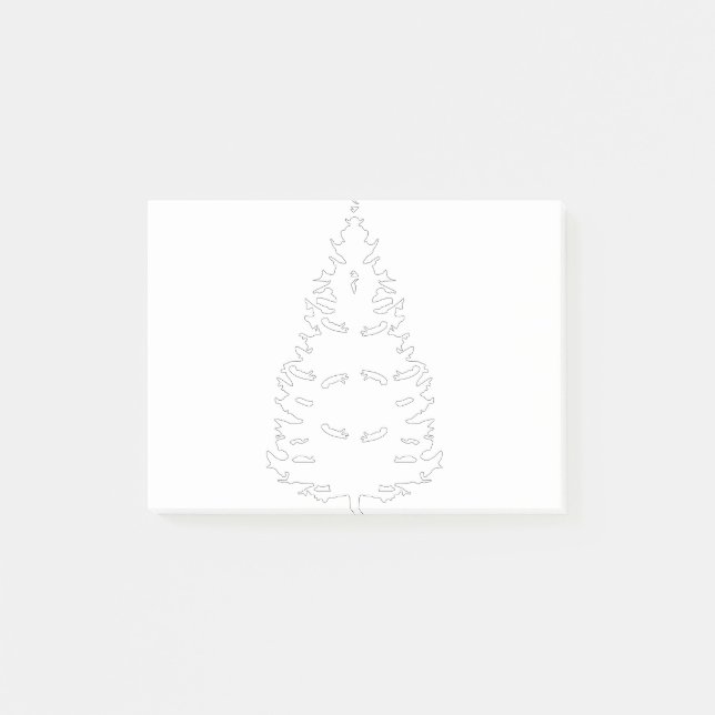 Chevy-Luv Christmas Tree Post-it Notes (Front)