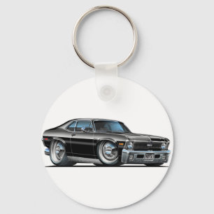 Chevy Nova Black Car Key Ring