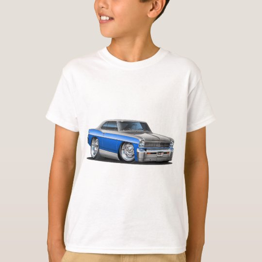 Chevy Nova Blue-Grey Car T-Shirt
