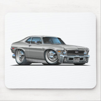 Chevy Nova Silver Car Mouse Mat