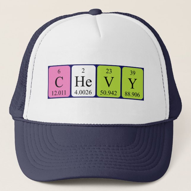 Chevy periodic table name hat (Front)