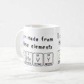 Chevy periodic table name mug (Front Left)