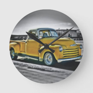 Chevy Pick Up Round Clock