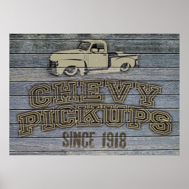 Chevy Pickups Poster (Front)