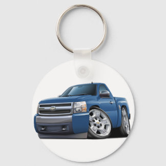 Chevy Silverado Blue Granite Truck Key Ring