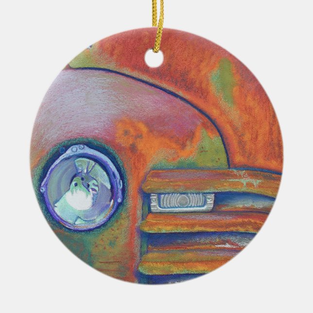 Chevy Truck Ceramic Tree Decoration (Front)