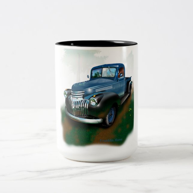 Chevy truck Two-Tone coffee mug (Center)