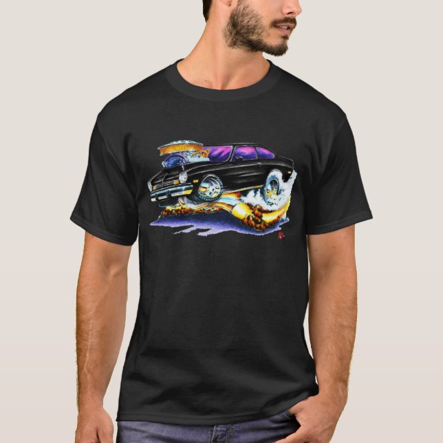 Chevy Vega Black Car T-Shirt (Front)