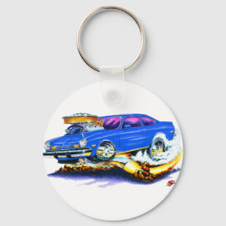 Chevy Vega Blue Car Key Ring