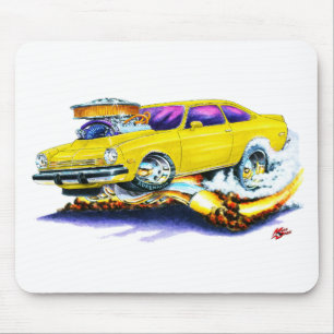 Chevy Vega Yellow Car Mouse Mat
