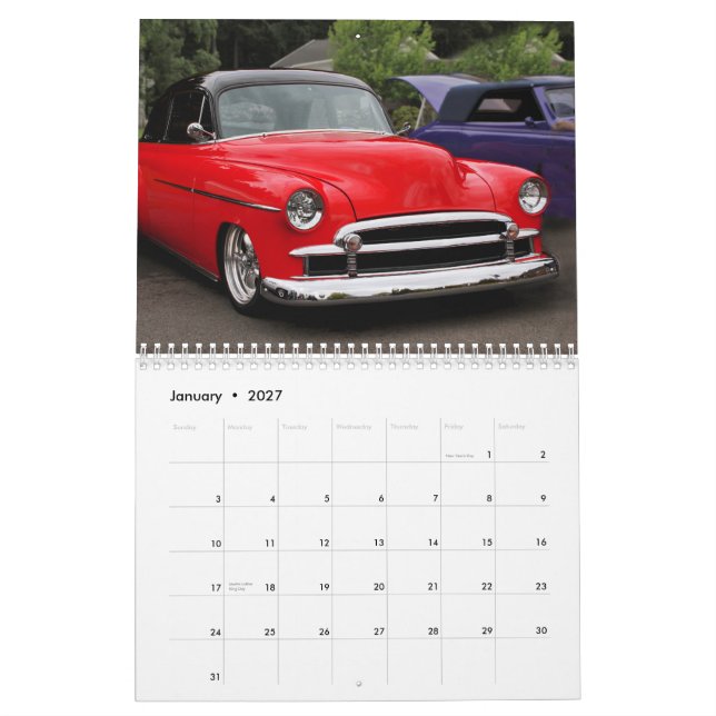 Chevys of the 50's calendar (Jan 2027)